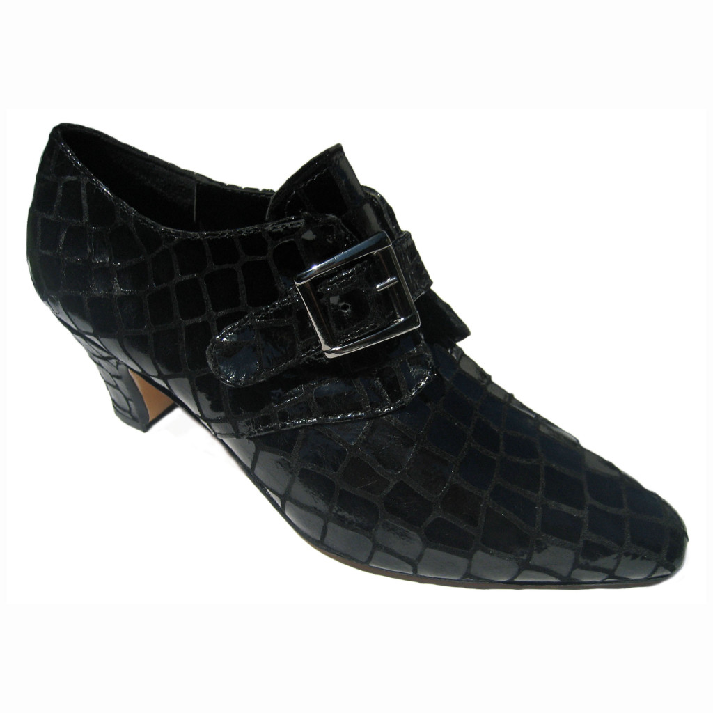 Polo + Polo Blk Gl Croc Gunmetal Buckle