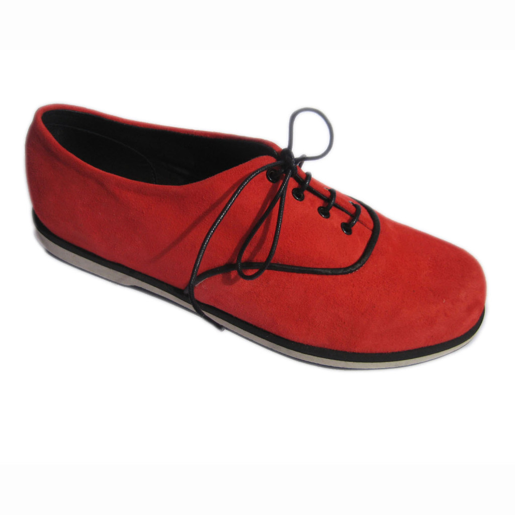 Ronnie + EVA non slip Red Suede Blk Suede + Piping