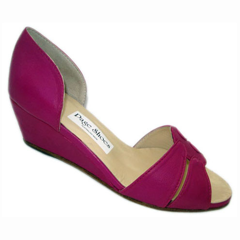 Soliel Hetty + Wedge Hot Pink Calf