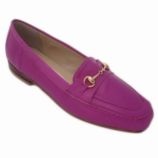 Amelia + Carla Bright Pink Calf + Gold Gucci